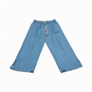 Matilda Jane Dream Chaser On The Shore Chambray Wide Leg Pants M